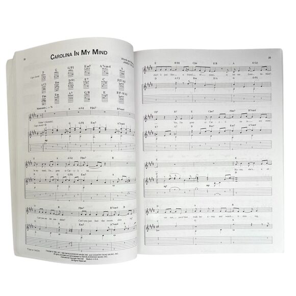 JAMES TAYLOR Music Book For GUITAR Vocal Classic Authentic Guitar Tab Edition - Picture 3 of 5